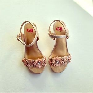 GB Girls | Dressy Open Toed Sandal | Rose Gold